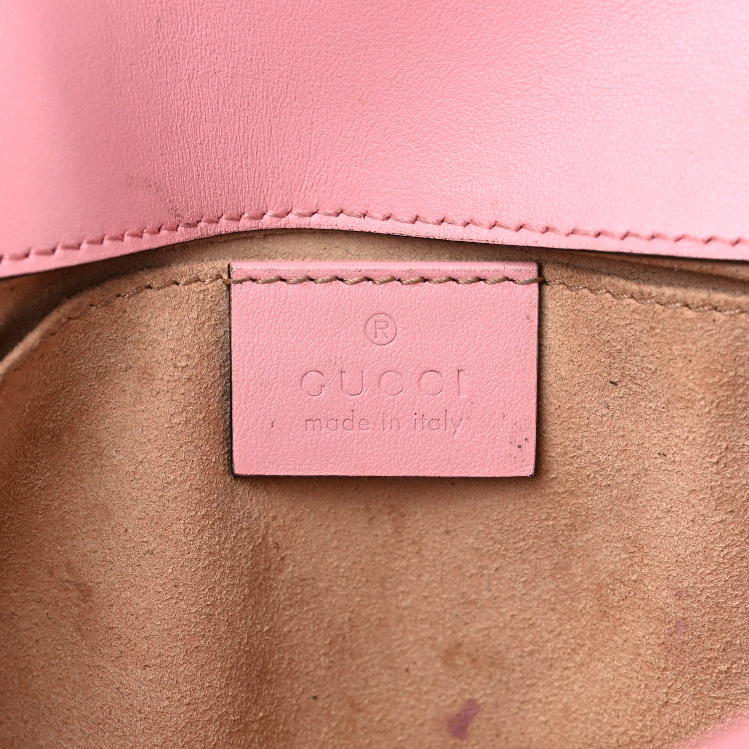Gucci Calfskin Matelasse Mini GG Marmont Shoulder Bag Wild Rose 6 of 16