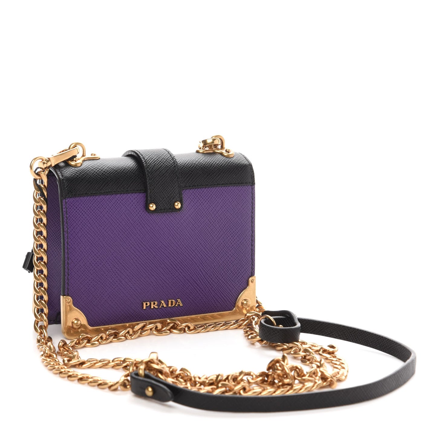 Saffiano Astrology Mini Cahier Bag Viola Black