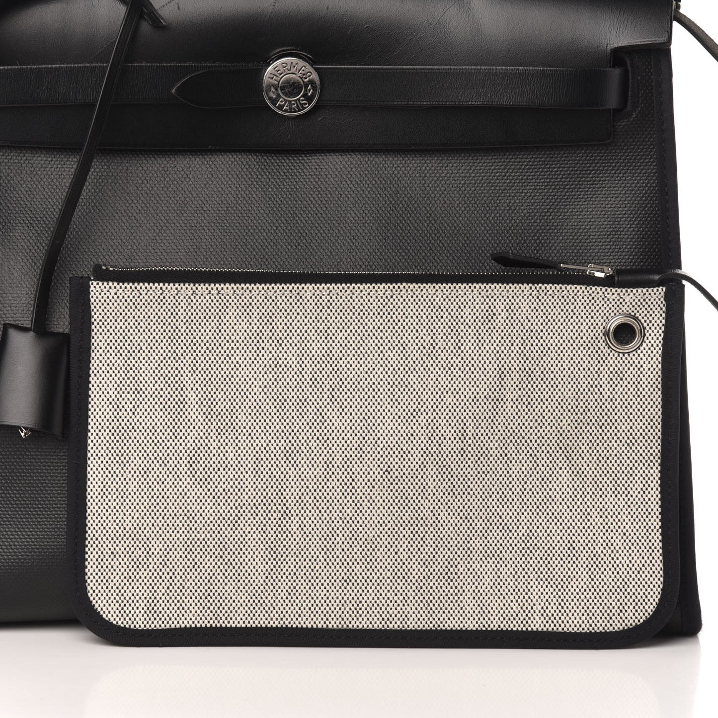 Toile H Berline Vache Hunter Herbag Zip PM 31 Black Ecru