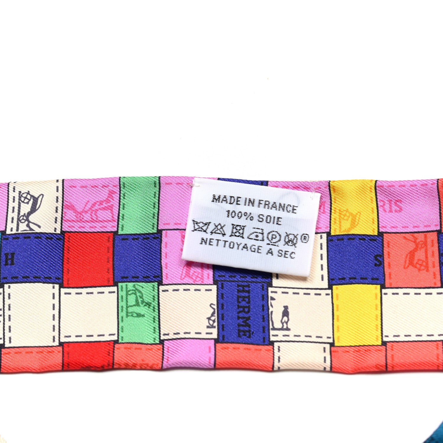 Hermes Silk Bolduc Au Carre Twilly Corail Jaune Multicolor 2 of 4