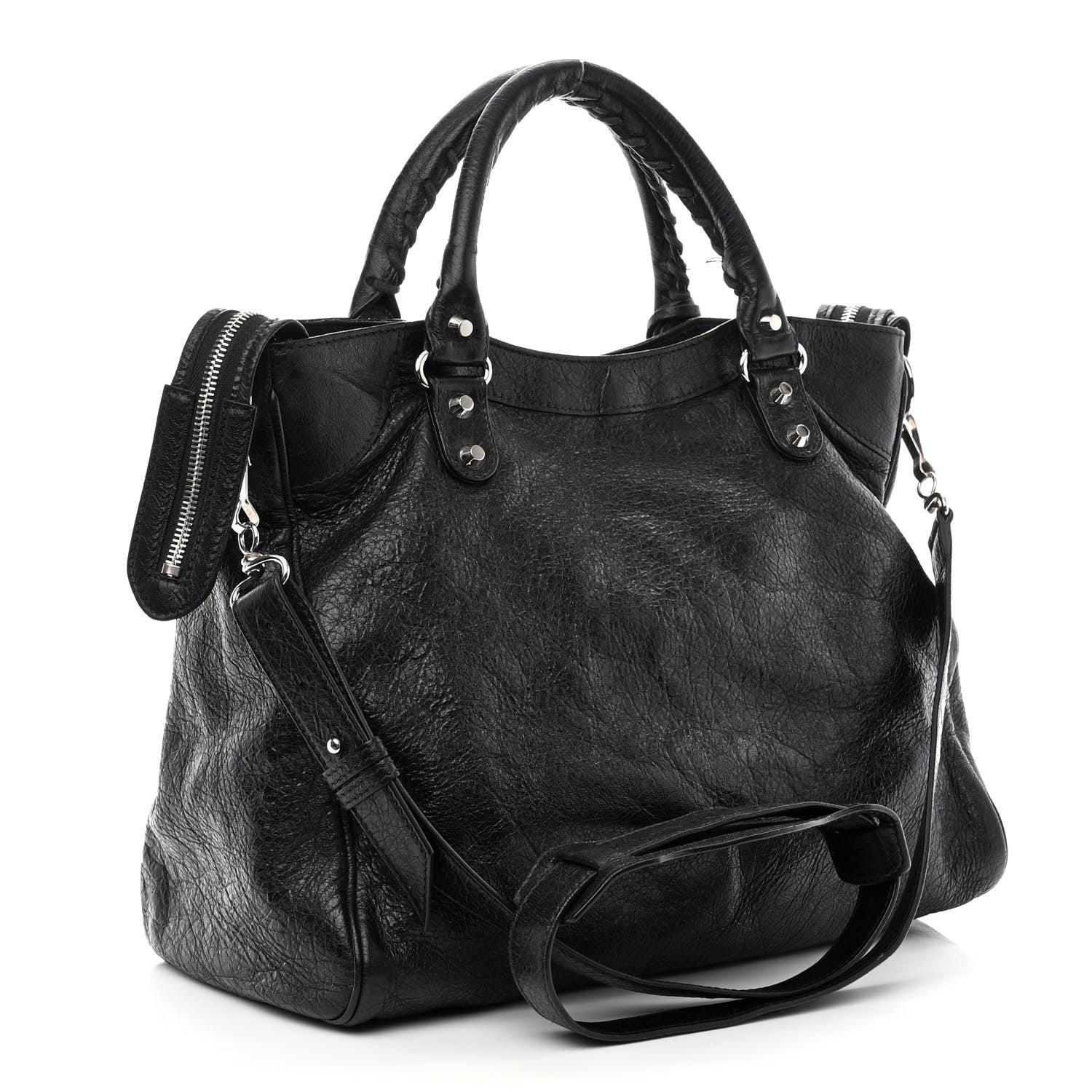 Balenciaga Agneau Classic Silver Hardware Velo Black 4 of 17