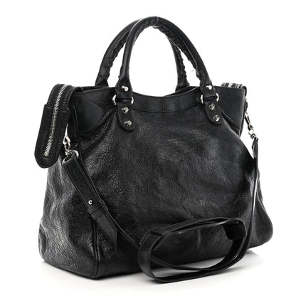 Balenciaga Agneau Classic Silver Hardware Velo Black 4 of 17