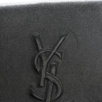 Saint Laurent Calfskin Monogram Large Belle De Jour Clutch Black 9 of 11