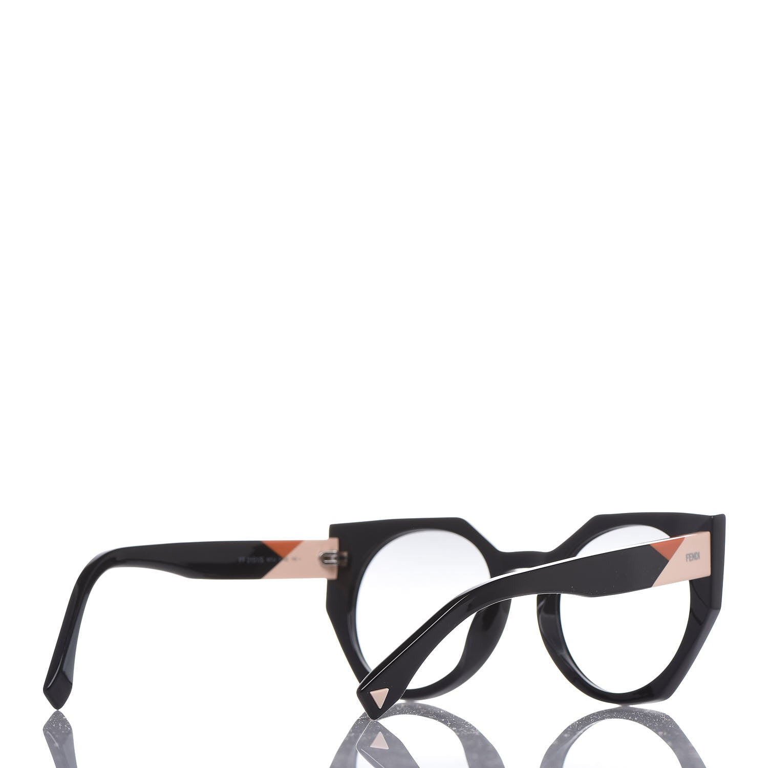 Fendi Acetate Facets Oversized Cat Eye Sunglasses FF 0151/S Black 4 of 9