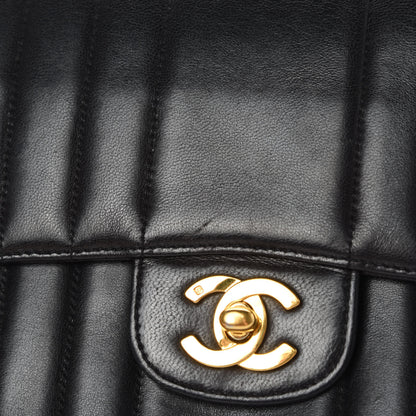 Chanel Lambskin Vertical Quilt Jumbo Single Flap Black 14 of 16