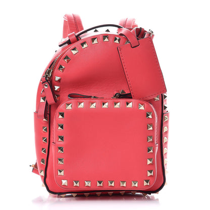 Valentino Garavani Calfskin Mini Rockstud Backpack Deep Fuxia 1 of 7