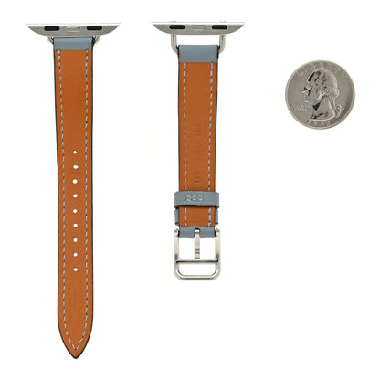 Hermes Swift 45mm Apple Watch Single Tour Band Bleu Lin 2 of 6