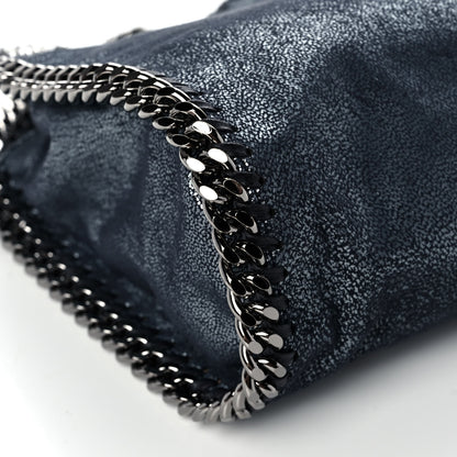 Stella McCartney Chamois Shiny Dotted Mini Falabella Crossbody Navy 9 of 10