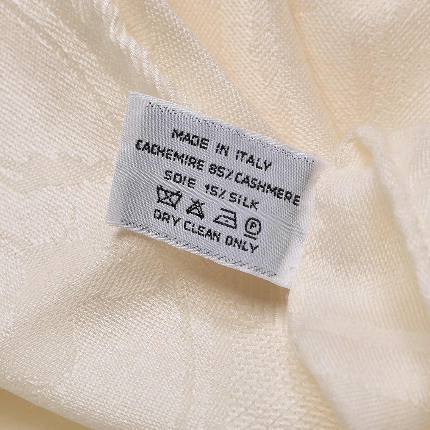 Cashmere Silk Logo Stole Scarf