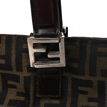Fendi Zucca Top Handle Tote Tobacco 16 of 19