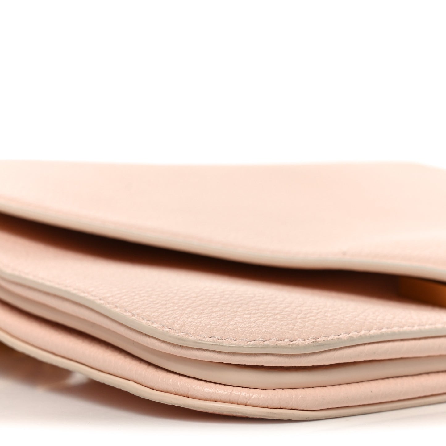 Calfskin Mount Envelope Bag Melon Washed