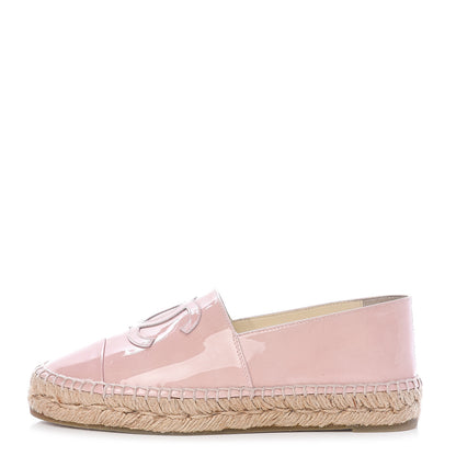 Chanel Patent CC Espadrilles 37 Pink 1 of 11