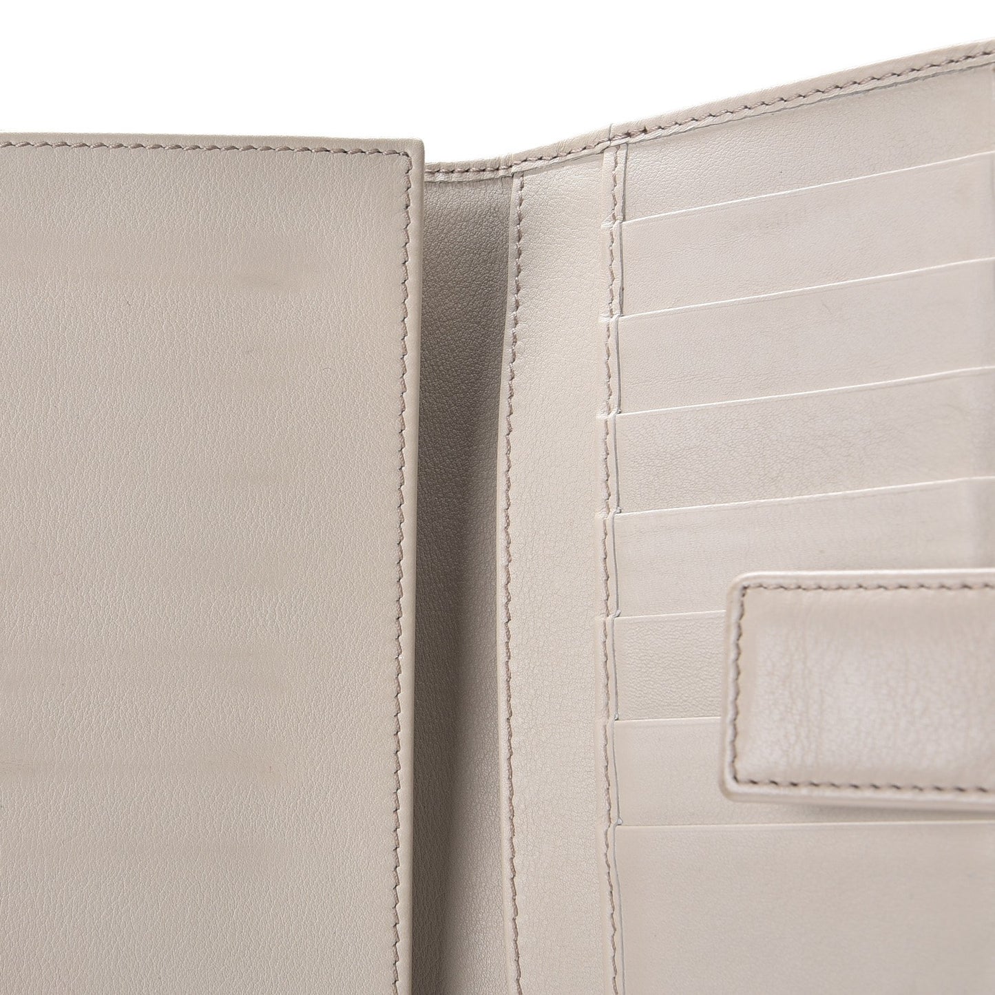 Monogram Margaux Calfskin Sukey Continental Organizer Wallet Beige Ebony Mystic White
