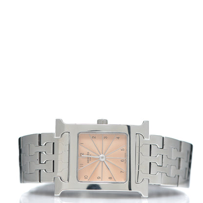 Hermes Stainless Steel 21mm Heure H Hour Quartz Watch Orange 2 of 5