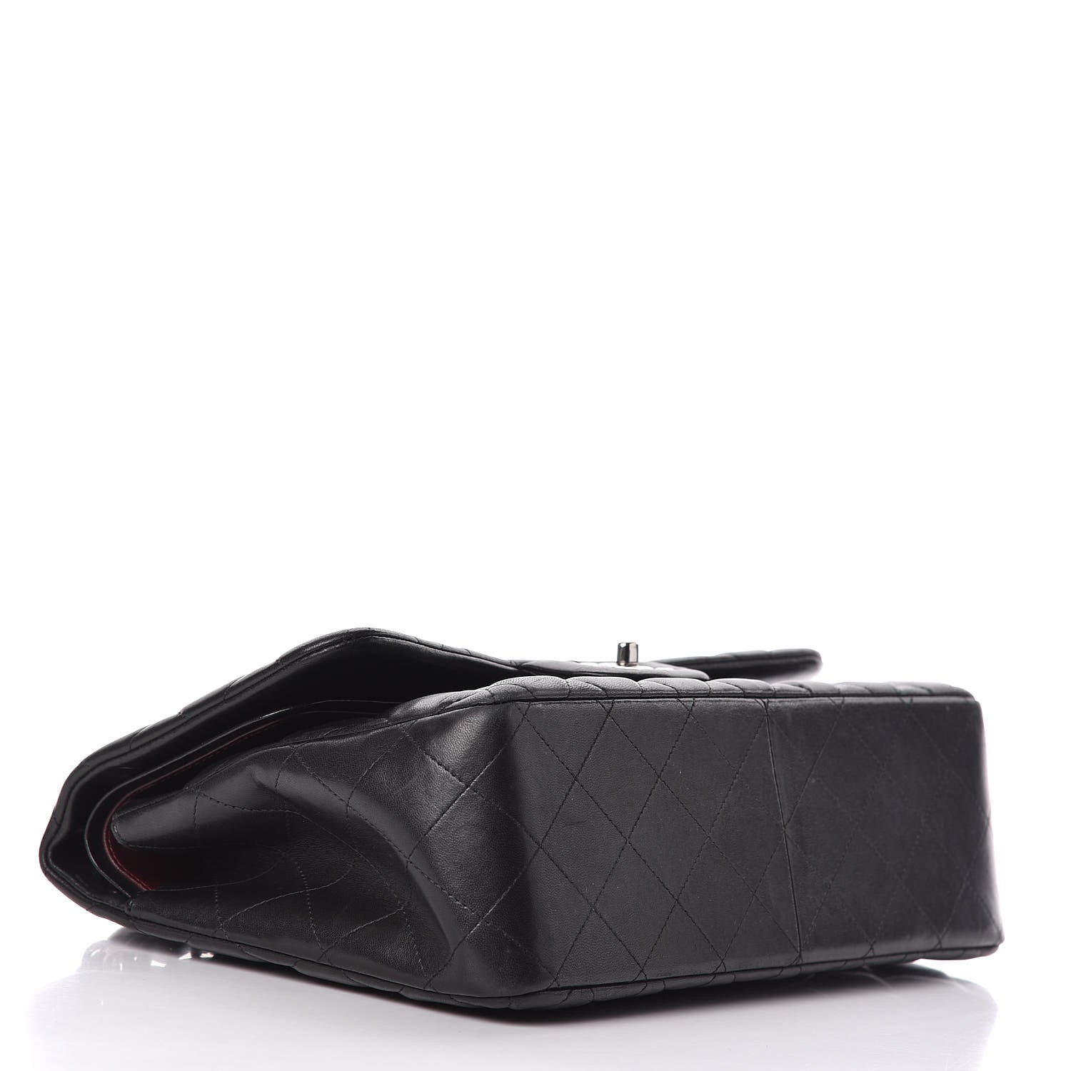 Chanel Lambskin Quilted Jumbo Double Flap Black 4 of 15