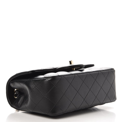 Chanel Lambskin Quilted Mini Rectangular Flap Black 4 of 8