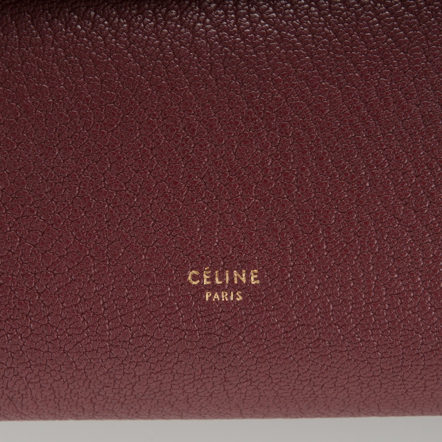 Goatskin Smooth Calfskin Mini Belt Bag Burgundy