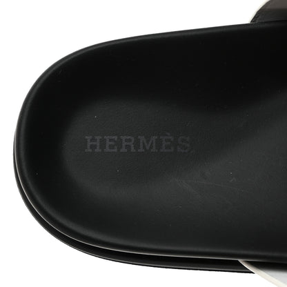 Hermes Calfskin Womens Chypre Sandals 38 White 6 of 9