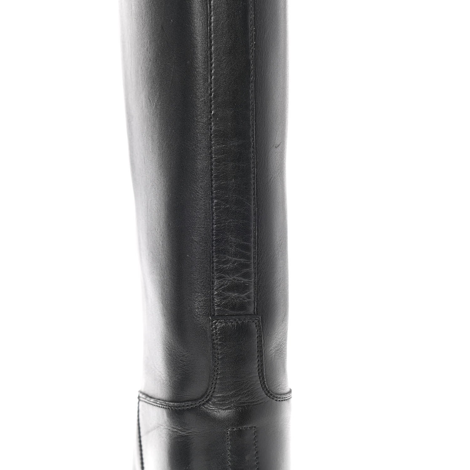 Hermes Box Kelly Jumping Boots 37 Black 22 of 23