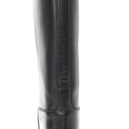 Hermes Box Kelly Jumping Boots 37 Black 22 of 23