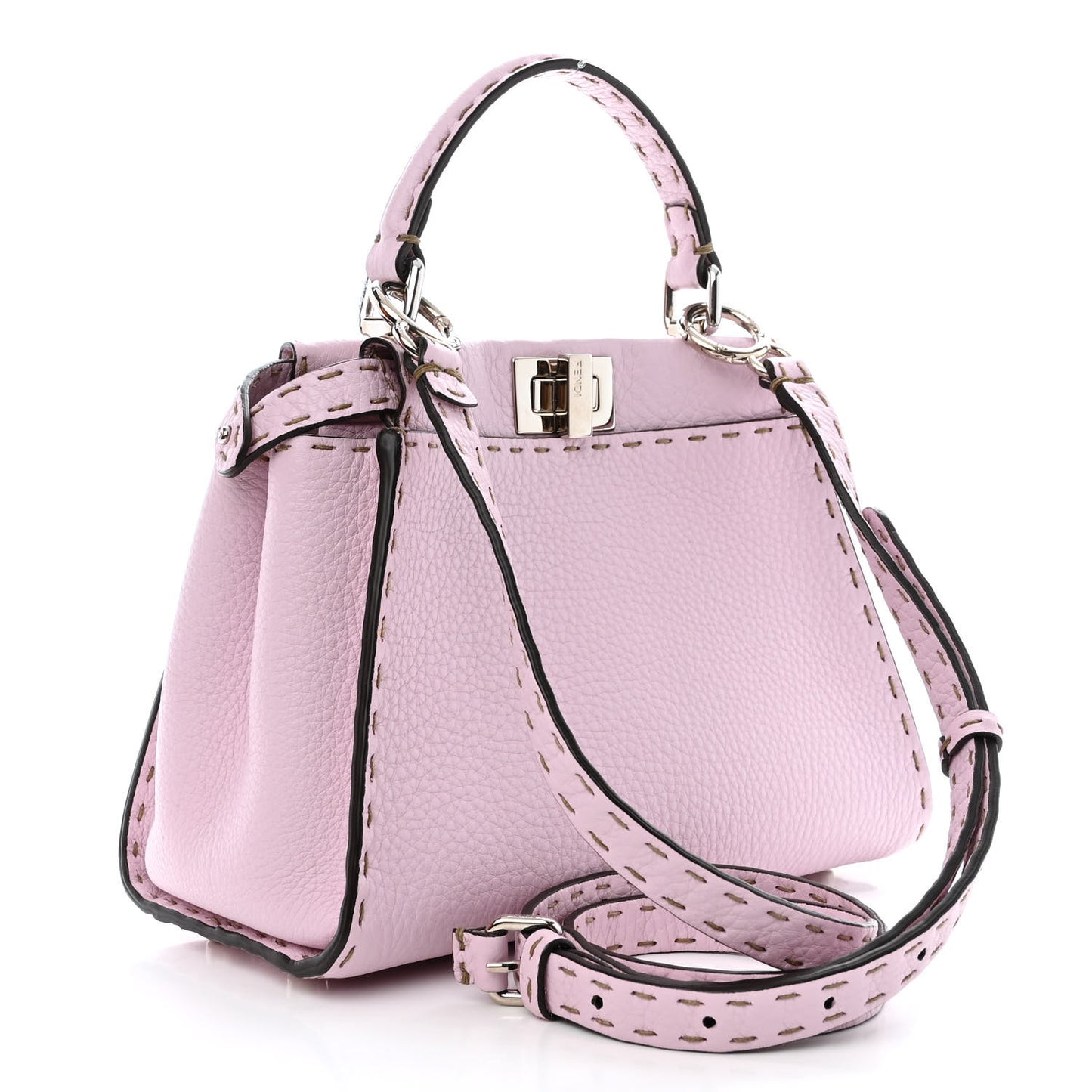Cuoio Romano Selleria Mini Peekaboo Iconic Satchel Anemone