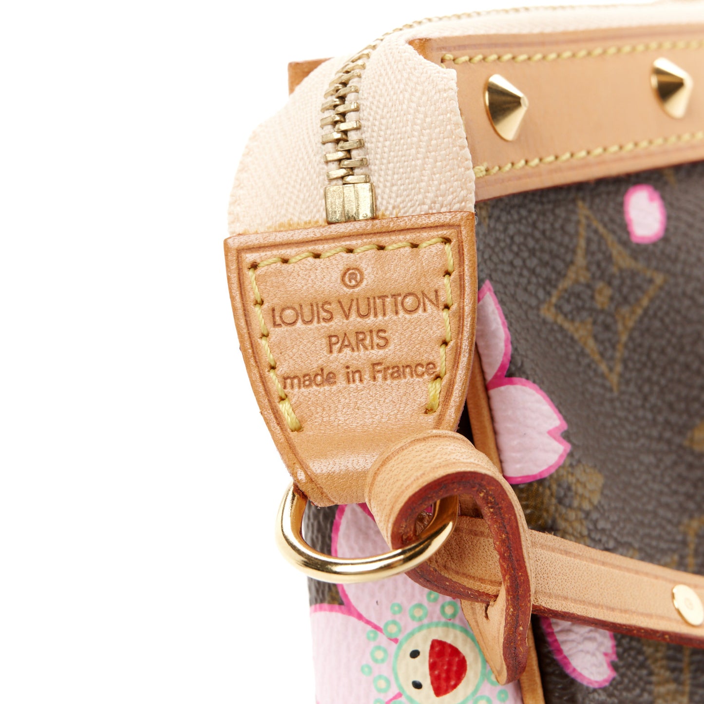 Monogram Cherry Blossom Pochette Accessories Brown