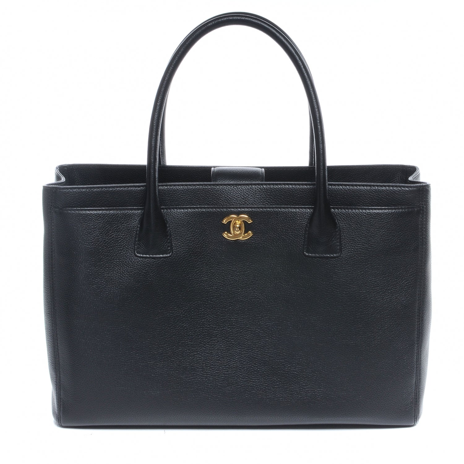 Chanel Calfskin Cerf Executive Shopper Tote Black 1 of 11