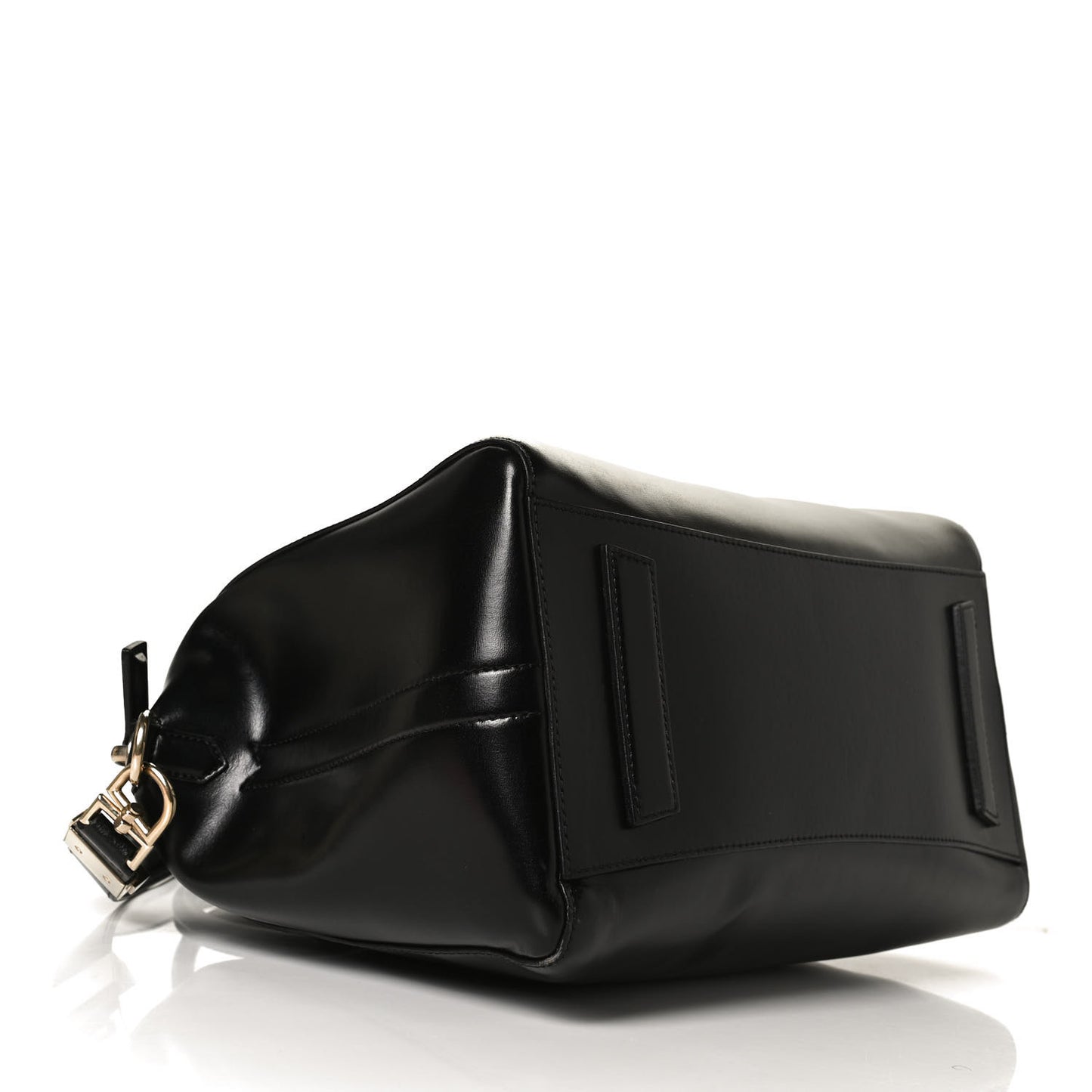 Shiny Lord Calfskin Medium Antigona Black