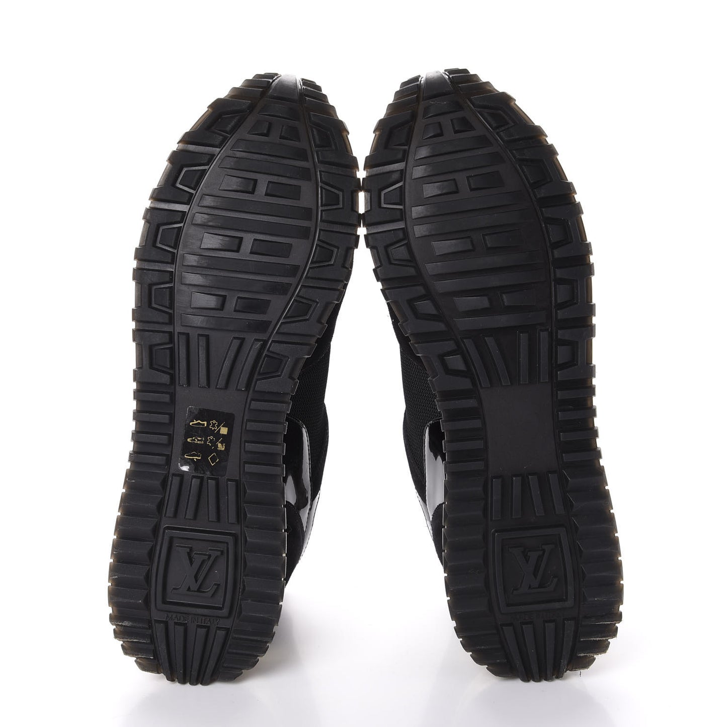 Suede Monogram Run Away Sneakers 39 Black