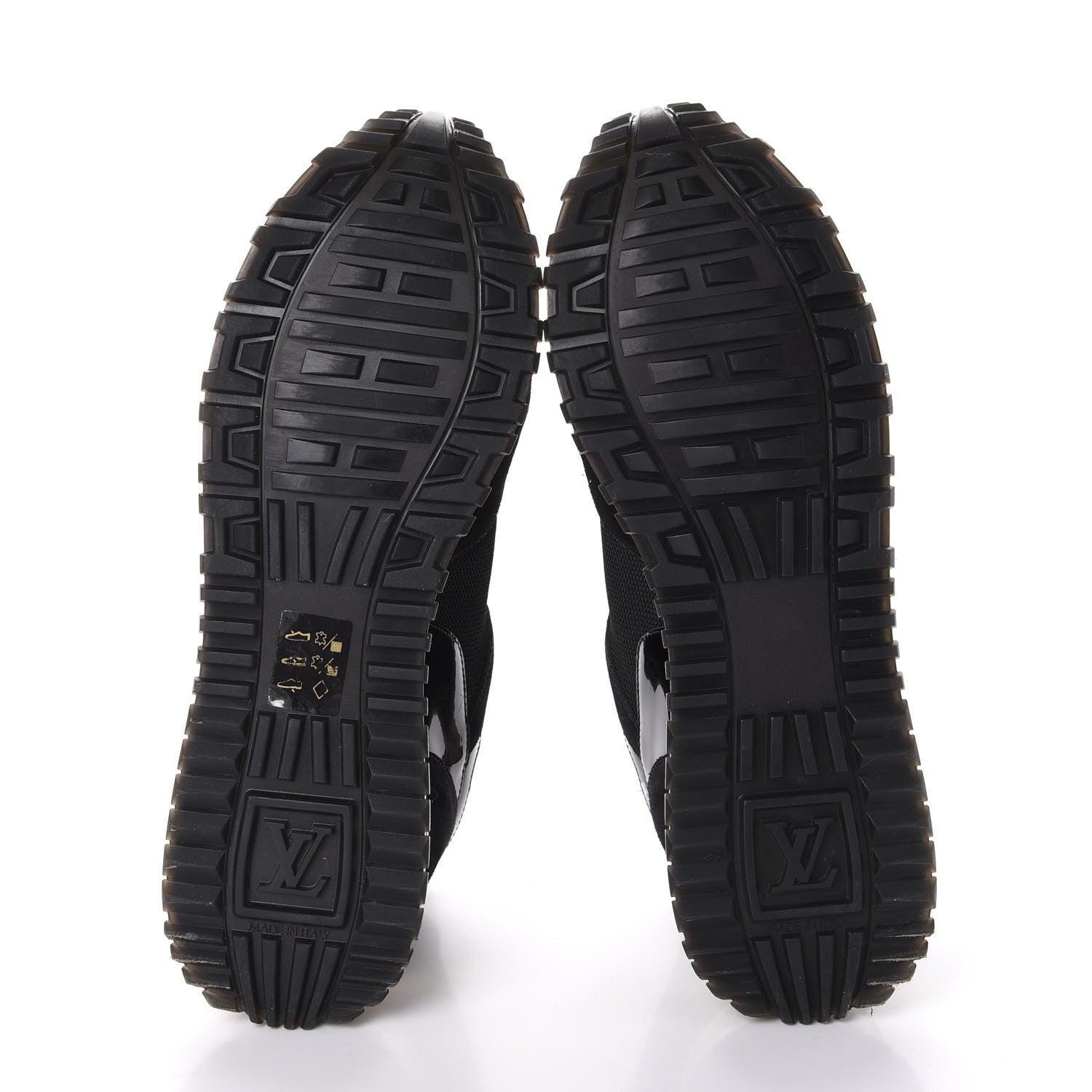 Louis Vuitton Suede Monogram Run Away Sneakers 39 Black 5 of 10