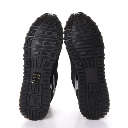 Louis Vuitton Suede Monogram Run Away Sneakers 39 Black 5 of 10