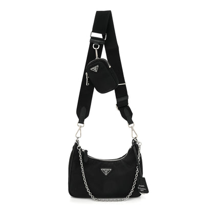 Prada Saffiano Lux Re-Edition 2005 Shoulder Bag Black 1 of 28