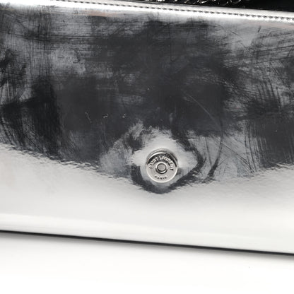 Saint Laurent Vinyl Mirror Small Classic Monogram Kate Satchel Argento 6 of 6