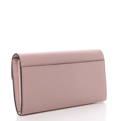 Louis Vuitton Epi Sarah Wallet NM Rose Ballerine 3 of 9