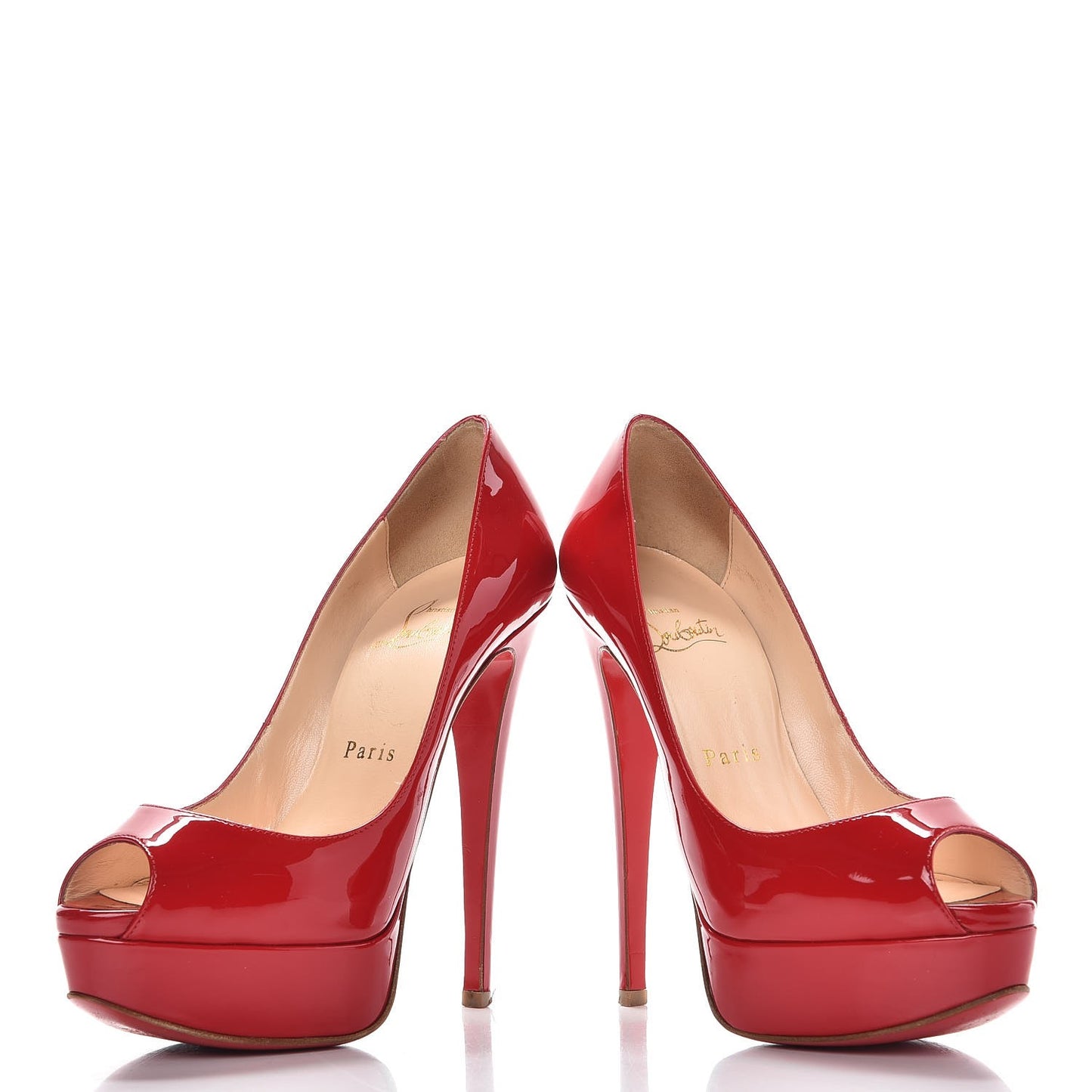 Patent Lady Peep 150 Pumps 35.5 Coquelicot