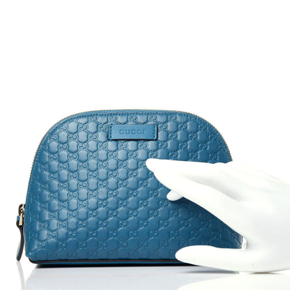 Gucci Microguccissima GG Cosmetic Case Deep Cobalt 2 of 11