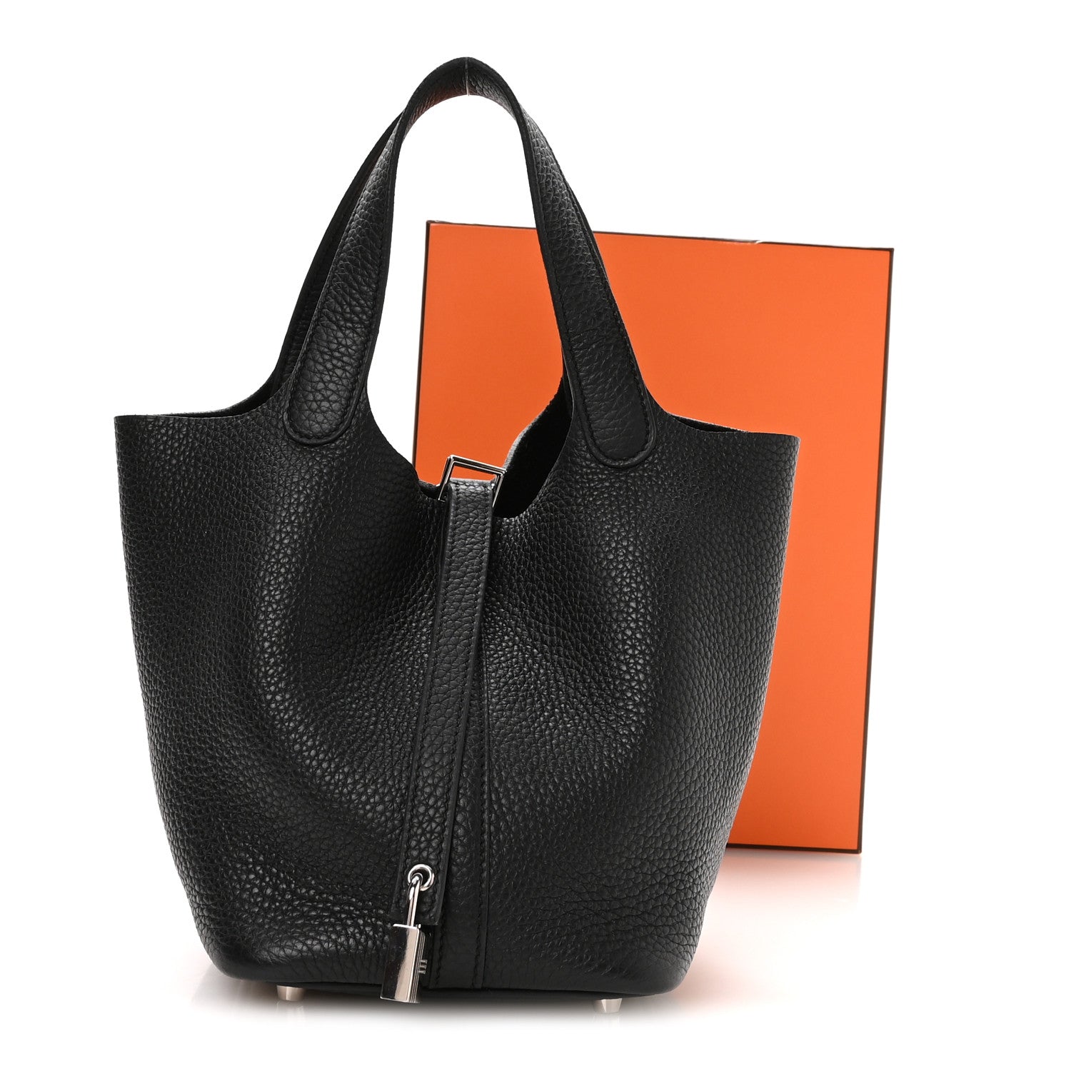 Hermes Taurillon Clemence Picotin Lock 18 PM Black 24 of 25