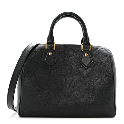 Louis Vuitton Empreinte Monogram Giant Speedy Bandouliere 25 Black 1 of 10