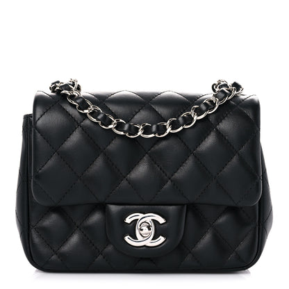 Chanel Lambskin Quilted Mini Square Flap Black 1 of 10