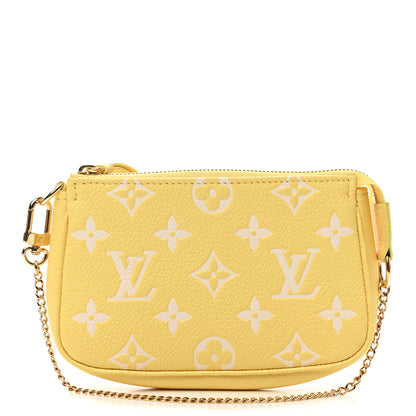 Louis Vuitton Empreinte Monogram Mini Pochette Accessories Lemon Curd Yellow 1 of 7