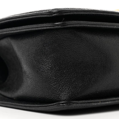 Chanel Caviar Chevron Quilted Medium Boy Flap Black 9 of 10