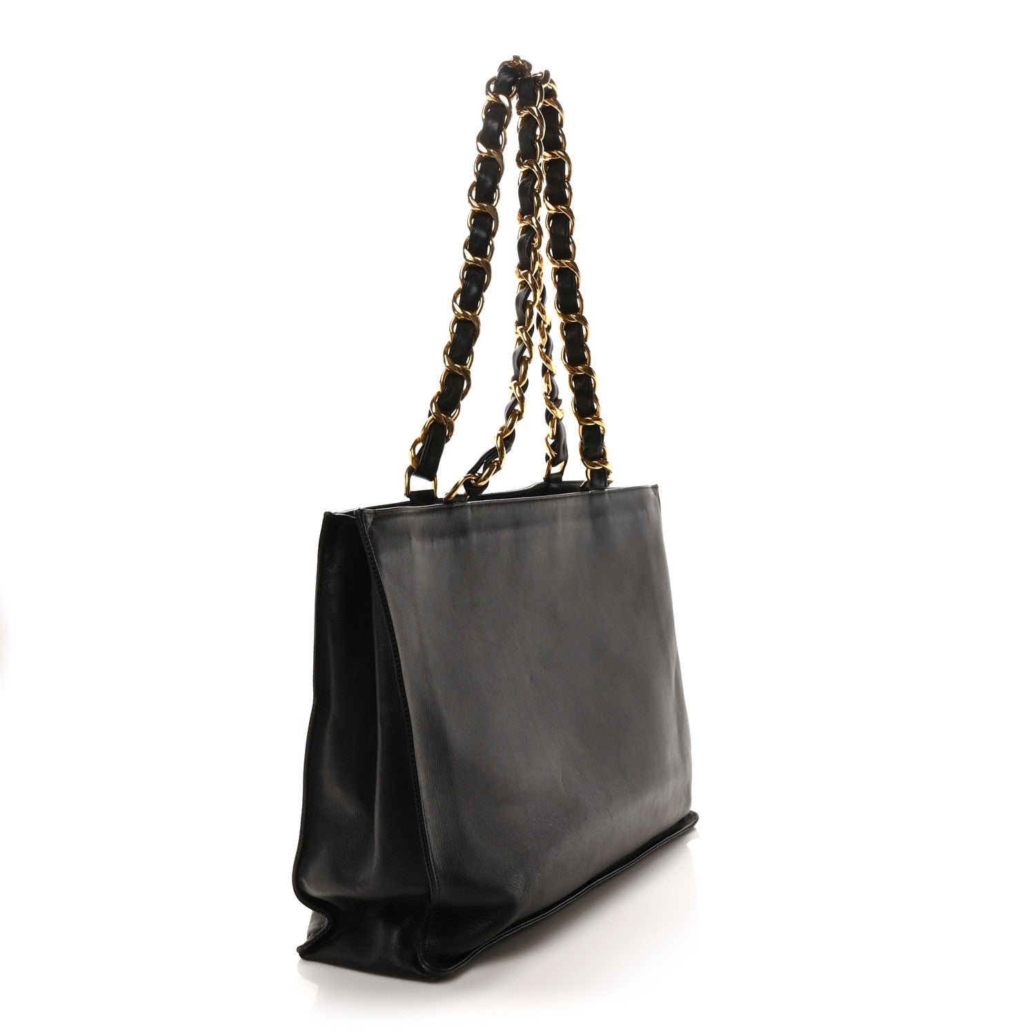 Chanel Lambskin CC Tote Black 3 of 11