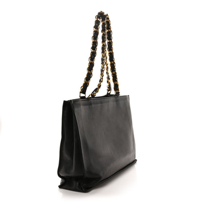Chanel Lambskin CC Tote Black 3 of 11