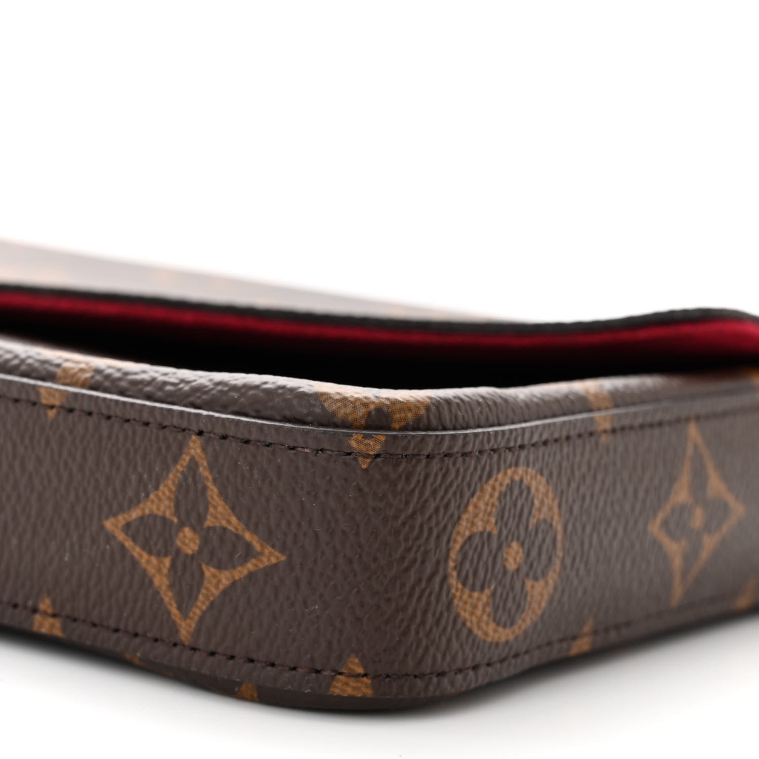 Louis Vuitton Monogram Pochette Felicie Chain Wallet Fuchsia 10 of 10