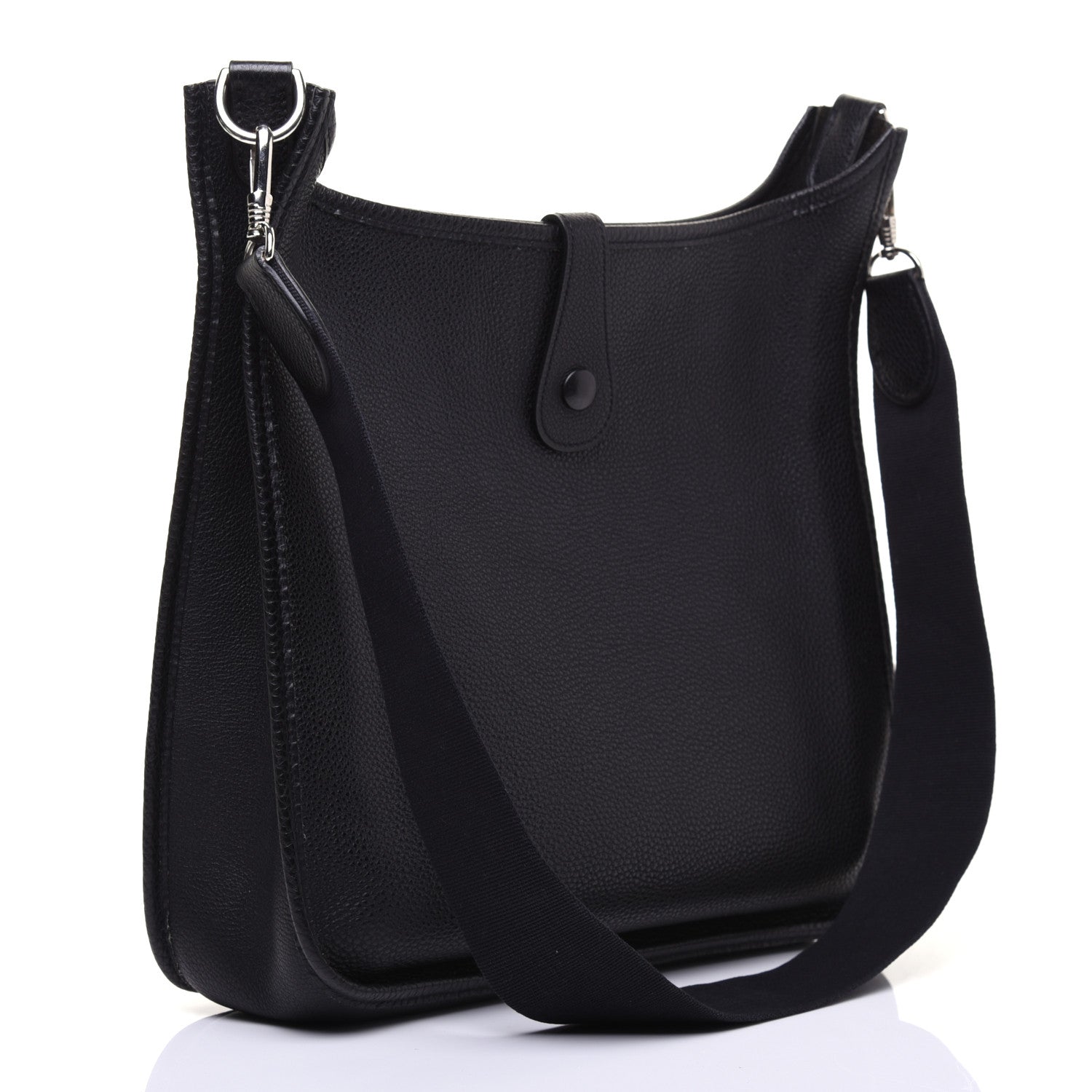 Hermes Taurillon Clemence Evelyne PM Black 3 of 16