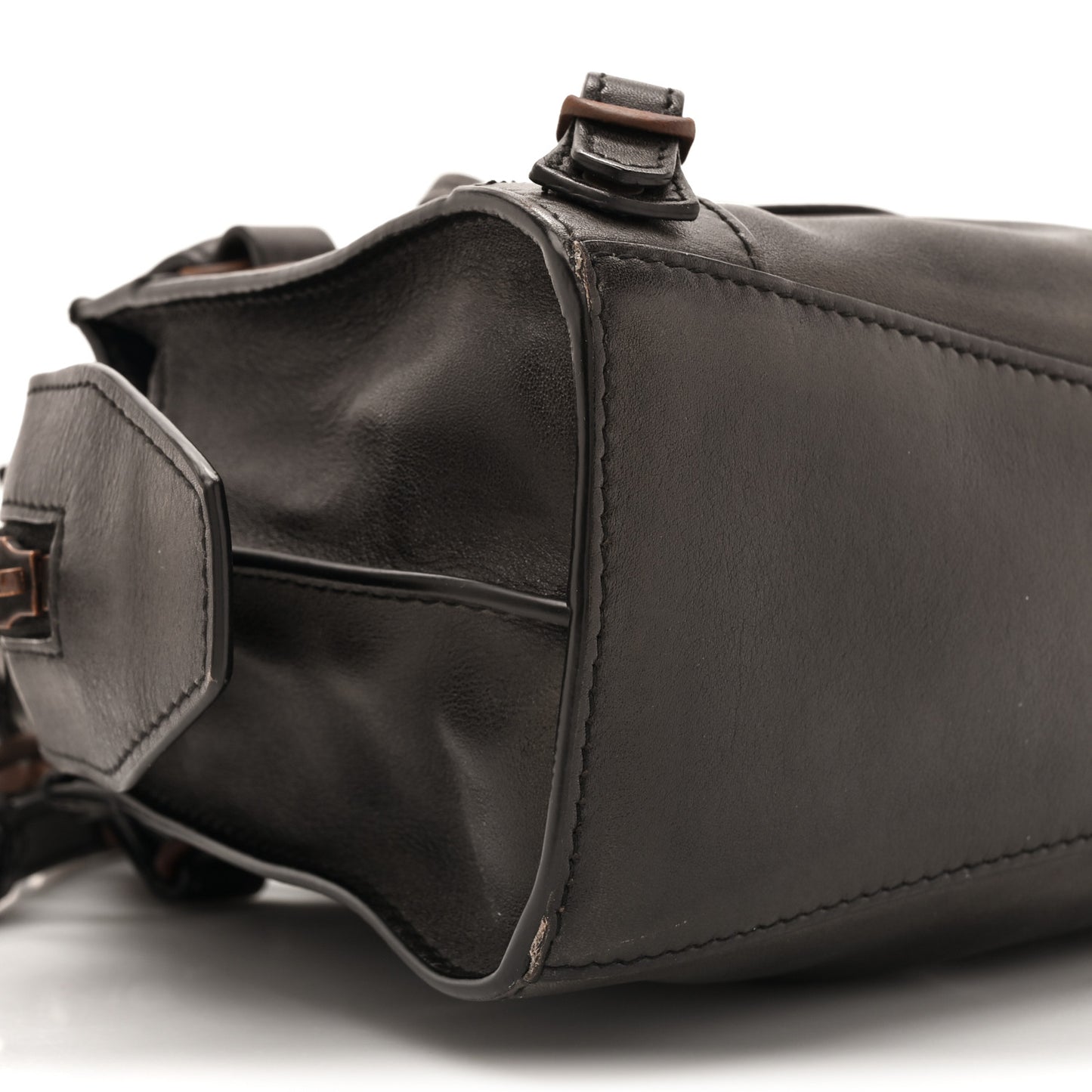 Used Calfskin Black Hardware Mini Neo Classic City Black