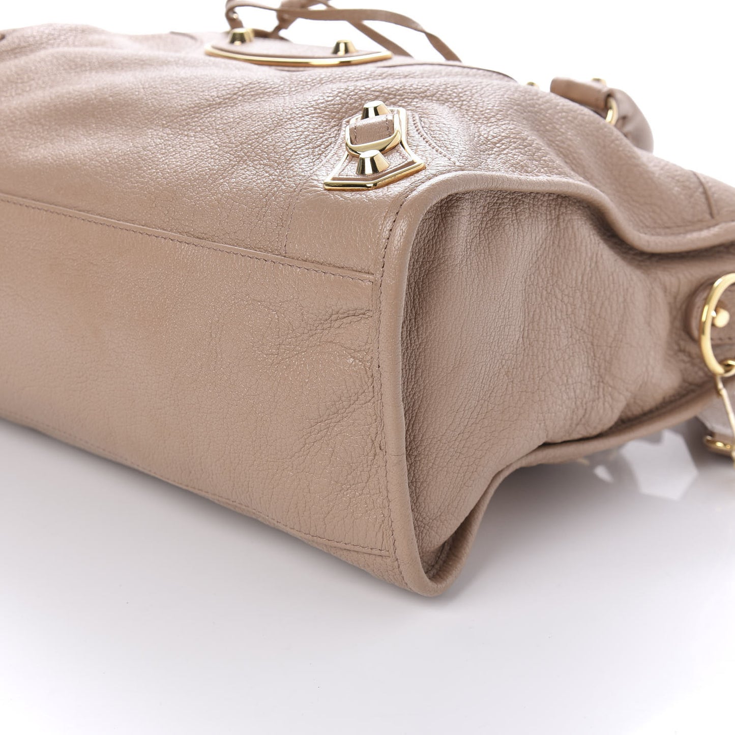 Chevre Gold Metallic Edge Hardware City Rose Des Sables