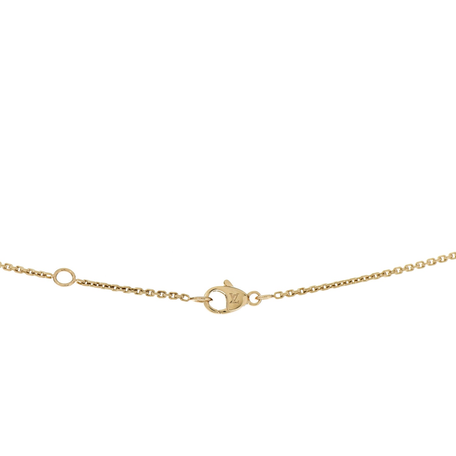 Louis Vuitton 18K Yellow Gold Diamond Idylle Blossom LV Pendant Necklace 5 of 6