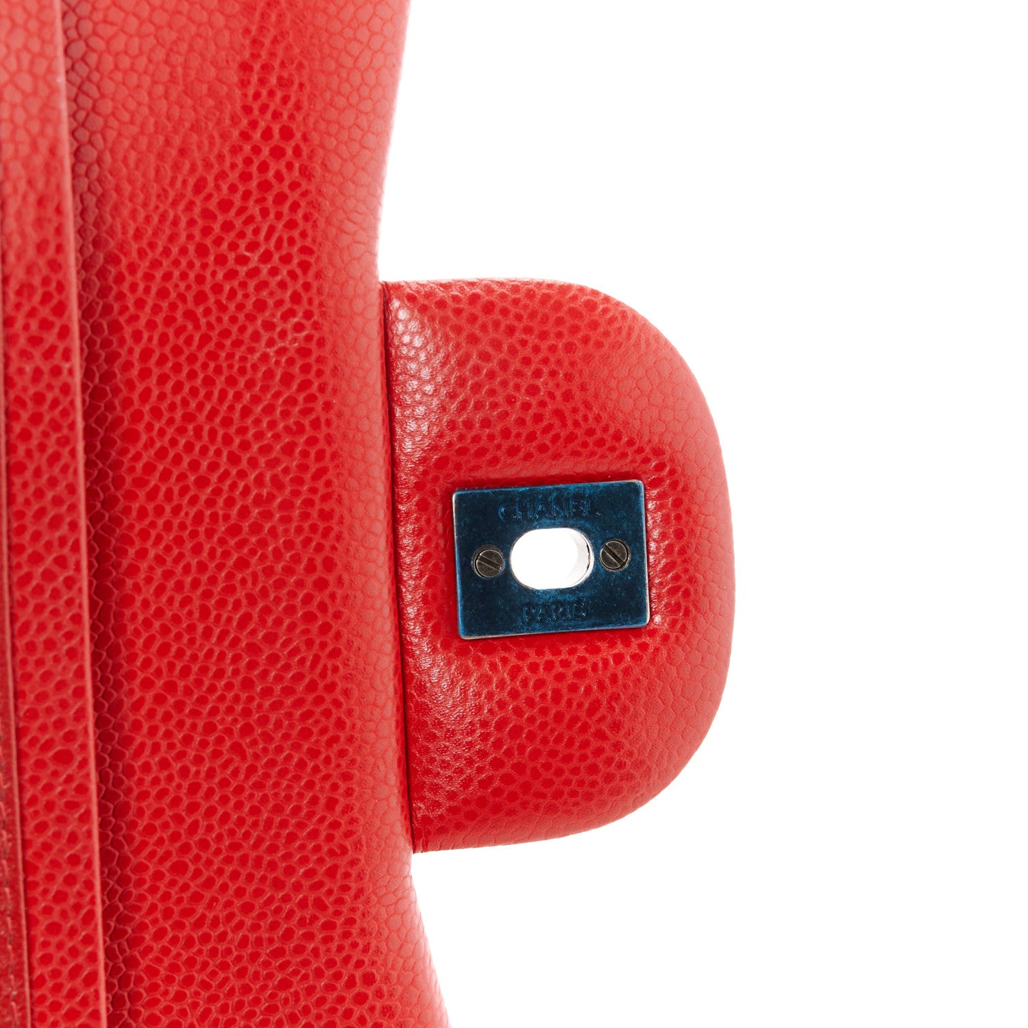 Chanel Caviar Quilted Jumbo Double Flap Red 7 of 11