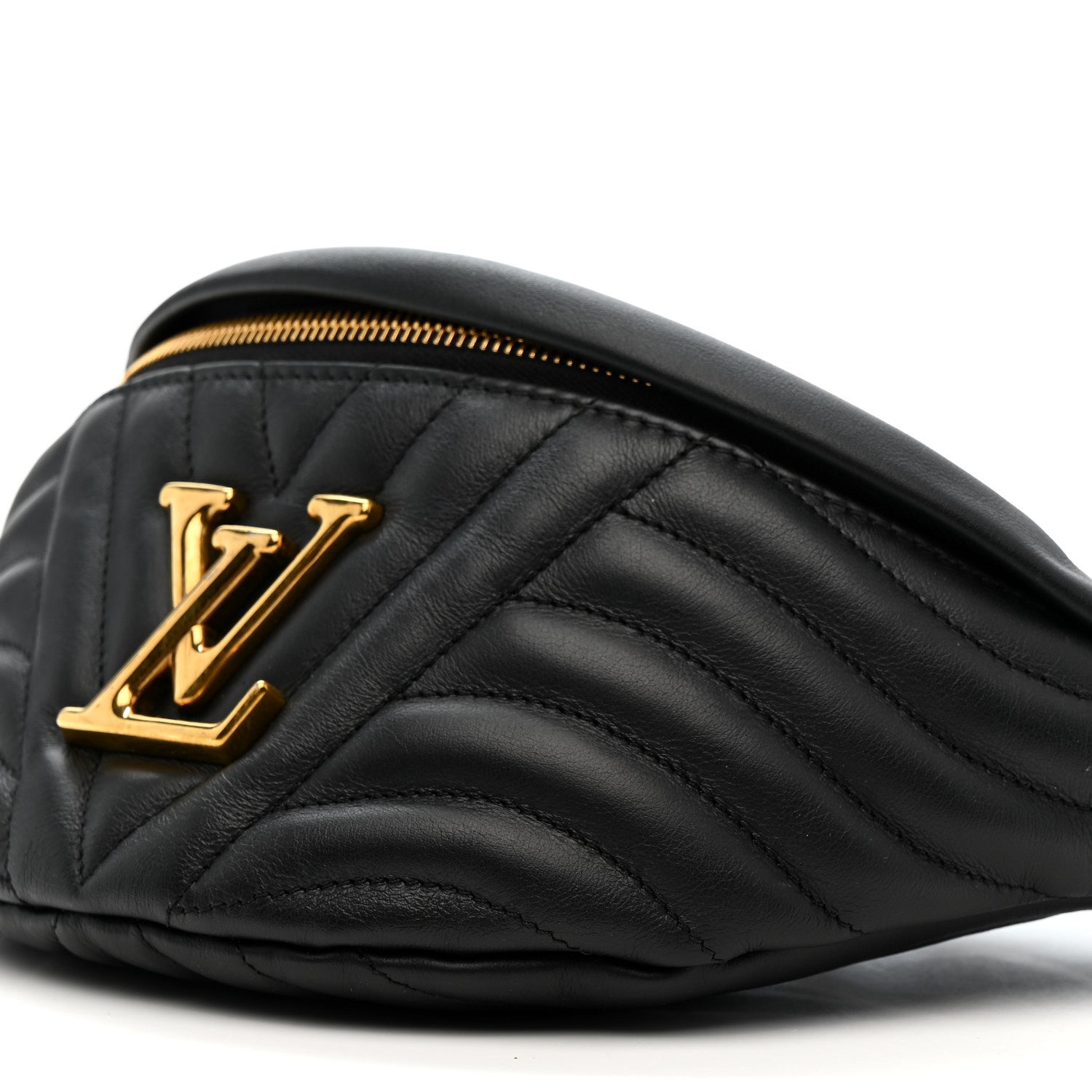 Louis Vuitton Calfskin Quilted New Wave Bumbag Black 9 of 12